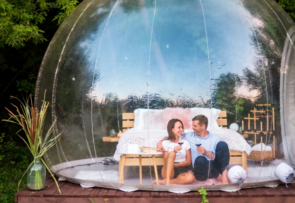 outdoor bubble tent