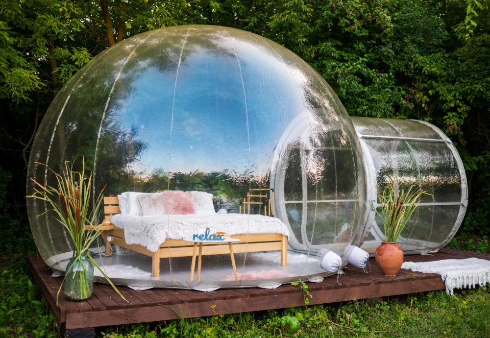 glamping bubble tent