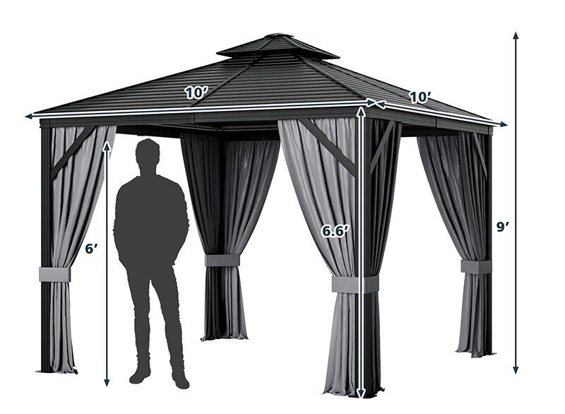 All-Season Double-Roof Gazebo