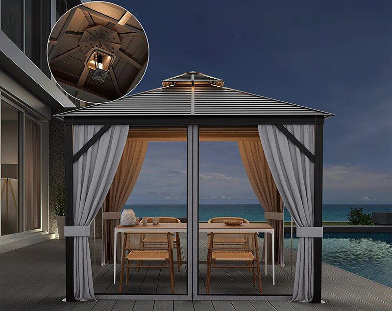 All-Season Double-Roof Gazebo